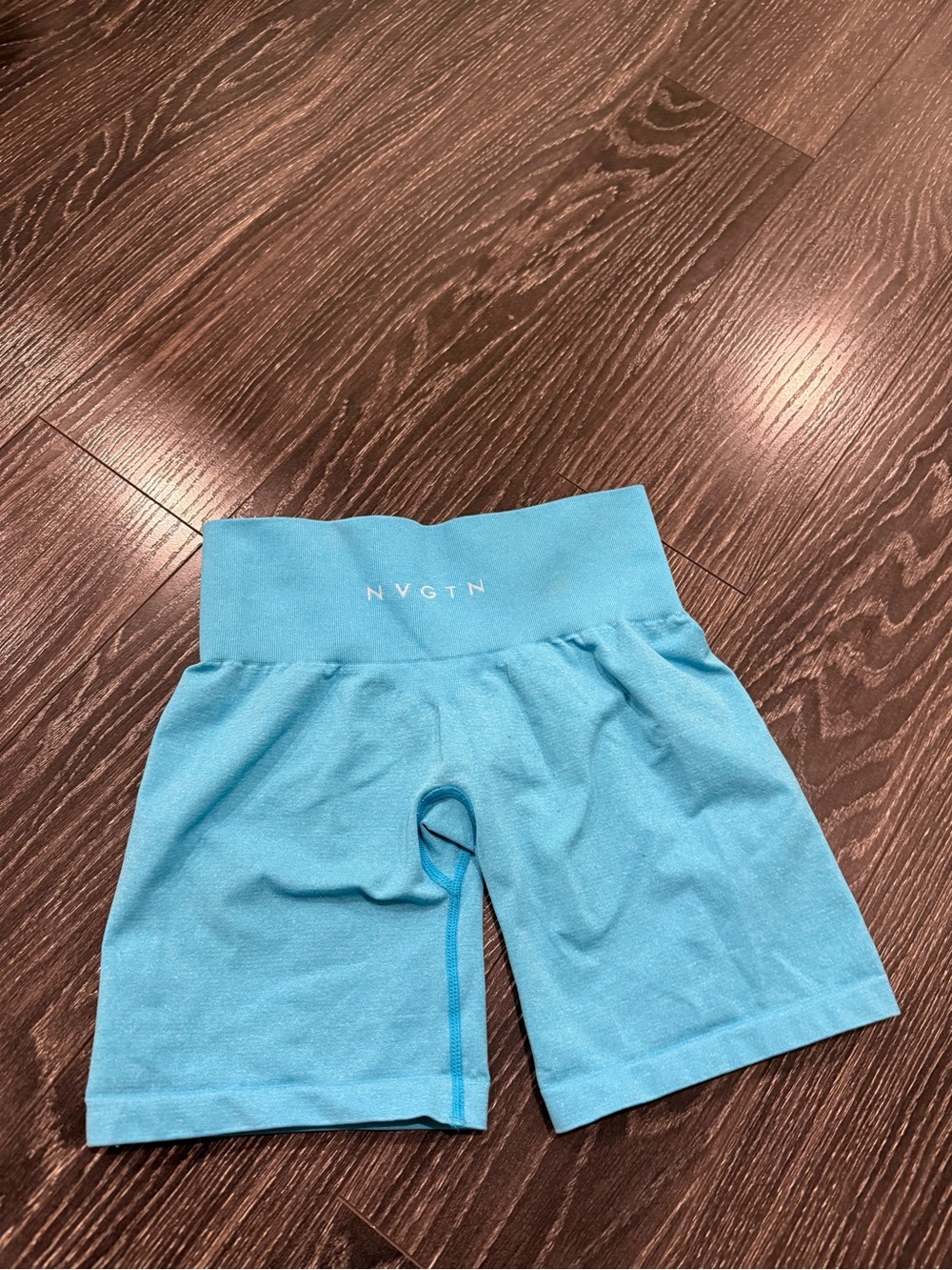 Blue NVGTN Shorts